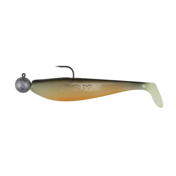 Fox Rage Bulk Loaded Zander Pro Shads UV Hot Olive 10cm 4/0 10gr Plastični Mamac