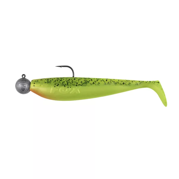 Fox Rage Bulk Loaded Zander Pro Shads UV Lemon Tiger 12cm 4/0 50gr Plastični Mamac