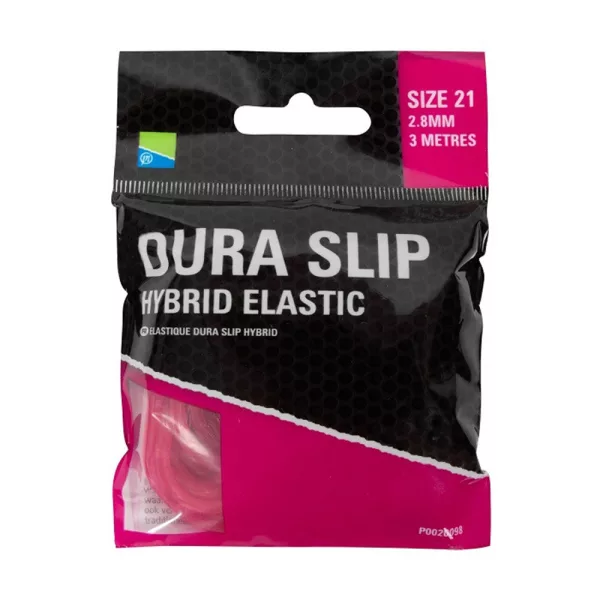 Preston Dura Slip Hybrid Elastic 21 Pink 2,8mm Hibridna guma za štap 3m