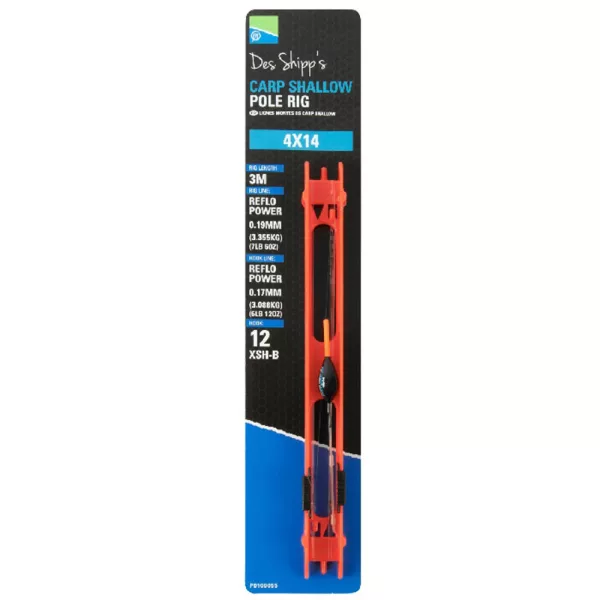 Preston 4x14 Carp Shallow Pole Rig Gotov predvez za štap