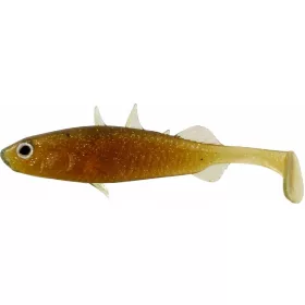   WESTIN Stanley the Stickleback Shadtail 9cm 7g Motoroil Gold Box w.  Plastična varalica