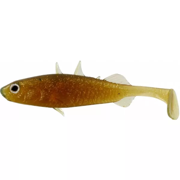 WESTIN Stanley the Stickleback Shadtail 9cm 7g Motoroil Gold Box w.  Plastična varalica