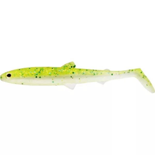 WESTIN BullTeez Shadtail 12,5cm 16g Sparkling Chartreuse 2 kom Plastični mamac