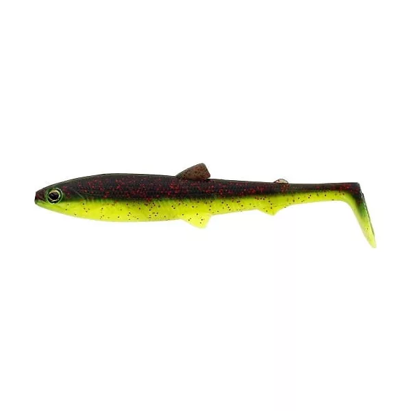 WESTIN BullTeez Shadtail 12,5cm 16g Black/Chartreuse 2pcs Plastična varalica