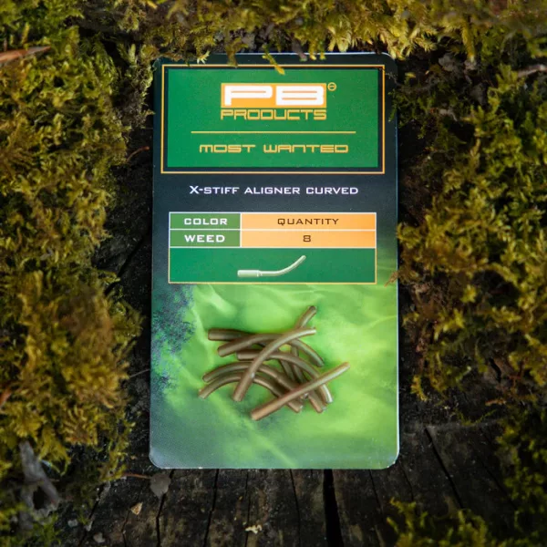 PB Products X-Stiff Aligners Weed Curved Ívelt Profilú 8-4 Horogbefordító 8db