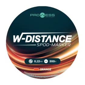   Prowess W-Distance Spod-Marker Super Slick Braid X8 Narančasti 0,16mm 300m Pletena glavna struna