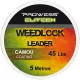 Prowess Weedlook Leader Line 45lb 5m Smeđa Shock leader struna