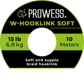   Prowess W-Hooklink Soft Braid 10m 25lb Zelena Pletena predvezna struna