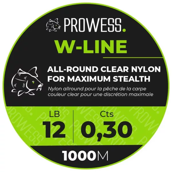 Prowess W-Line 0,30m 1000m Monofilna Osnovna Strana
