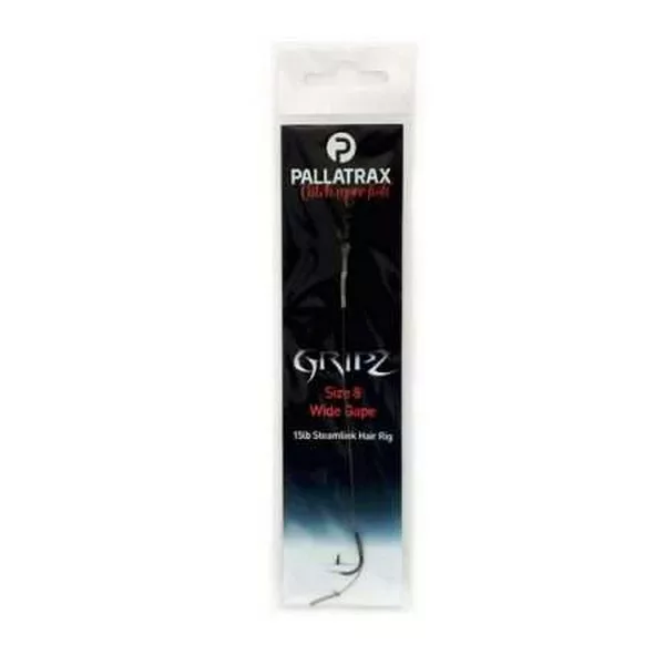 Pallatrax Gripz Wide Gape Hair Rigs 8 12Lb Fluoro Predvezana Udica