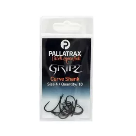   Pallatrax Gripz Curve Shank 8 Omčana, Bezbodna Šaranska Udica 10kom