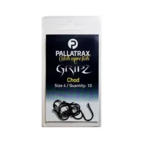   Pallatrax Gripz Chod Hooks 8 Udica s ušicom, bez bodlje, za šaranolov, 10 kom
