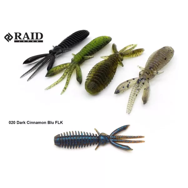 Raid Egubug 6,3cm 020 Dark Cinnamon Blu Flk Imitacija kukca 8kom