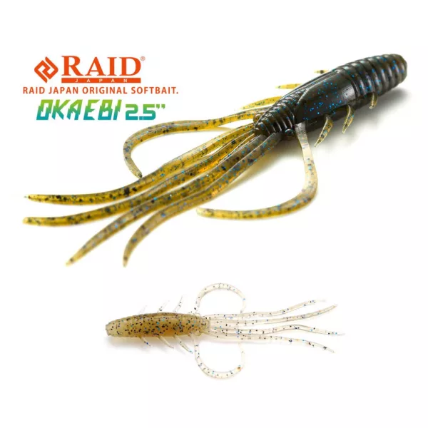 Raid Oka Ebi 6,3cm 046 Blue Sujiebi Plastični mamac 8kom
