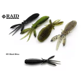 Raid Egubug 6,3cm 051 Black Bitou Imitacija bube 8 kom