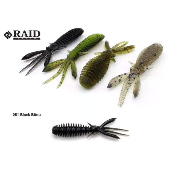 Raid Egubug 6,3cm 051 Black Bitou Imitacija bube 8 kom
