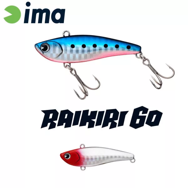 Ima Raikiri Vibration 60 6cm 11gr 001 Red Head Wobbler