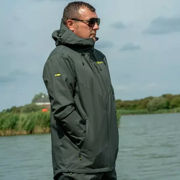 Ridgemonkey Apearel Thermapro Waterproof Shell Coat Green Kabanica 3XL