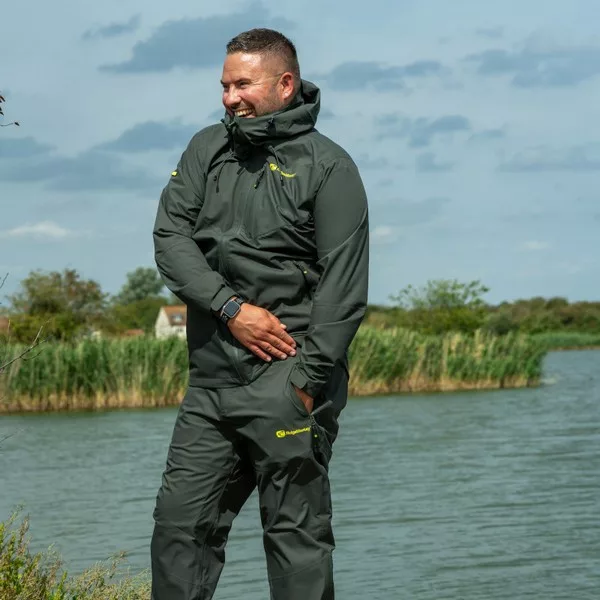 Ridgemonkey Apearel Thermapro Waterproof Shell Trousers Green Kišne Hlače S