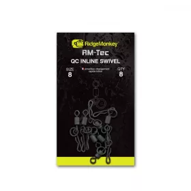   Ridgemonkey Rm-Tec Quick Change Inline Swivel Size8 Brza spojka 8kom