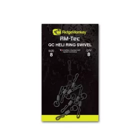   Ridgemonkey Rm-Tec Quick Change Heli Ring Swivel Size11 Okretnica s Prstenom za Brzu Promjenu 10Db