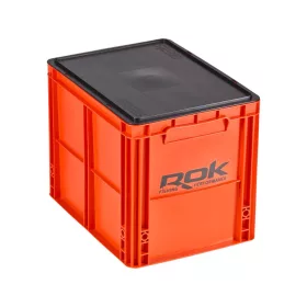   ROK Crate 433 Set Narancs Tároló Rekesz Tetővel 40x30x32cm