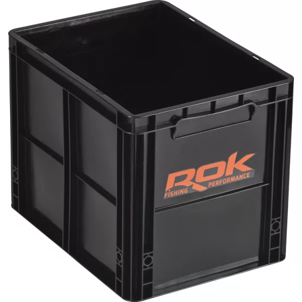 ROK Set kutija za pohranu s poklopcem 40x30x32cm Crna