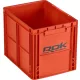 ROK Set kutija za pohranu s poklopcem 40x30x32cm Narančasta