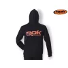 ROK Black Hoodie Fekete Kapucnis Pulóver 3XL