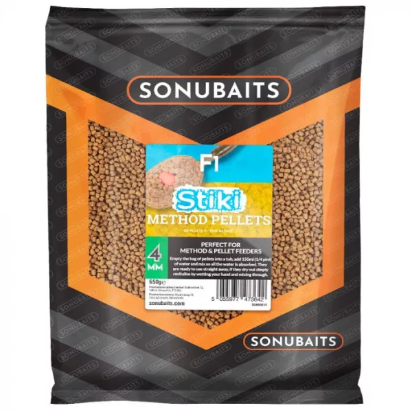 Sonubaits F1 Stiki Method Pellets - 4mm (S0800014) hranjive pelete aromatizirane