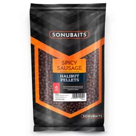   Sonubaits Spicy Sausage Halibut Pellets - 6mm (S0920005) peleta za hranjenje