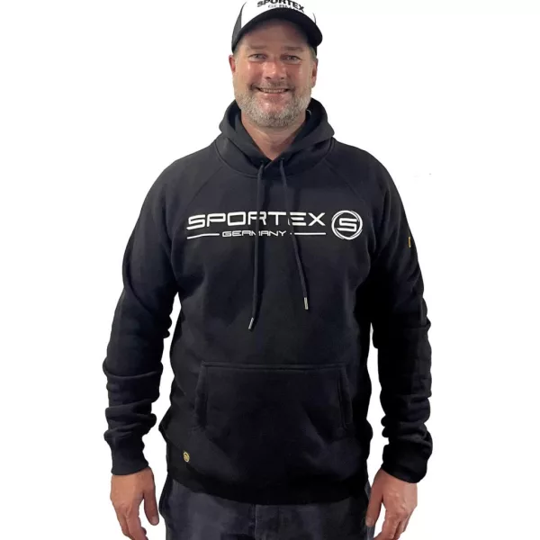 Sportex Hoodie Black Duks s Kapuljačom M