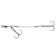 Sakura - SOFT LURE RIG - Size L - 12CM - Double Hook (2 Hooks treble) - Trokuka - Kuka s bradom, Trostruka kuka