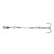 Sakura - SOFT LURE RIG - Size L - 9CM - Single Hook (1 HOOK treble) - Trokuka - Kuka s bradom, Trostruka kuka