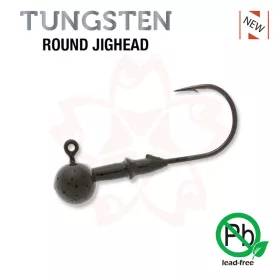   Sakura - TUNGSTEN ROUND JIGHEAD 1/16 - 1,8G / Hook #1/0 x 3pcs (Natural Color) - JIG glava
