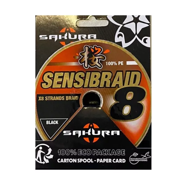 Sakura Sensibraid X4 Zelena 0,08mm 300m Pletena Glavna Struna