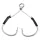 Sakura Hooks Twin Assist Hook SW 601 TI 1/0 Kuka za spinning s okom, s bradicom, offset 2 kom