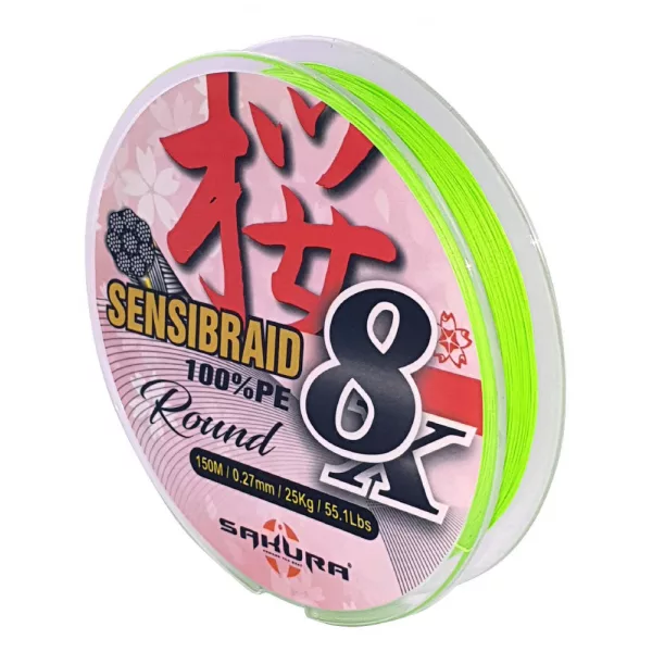 Sakura Sensibraid 8 pletena struna - CHART 150 M - 0.06 mm / 5Kg / 11Lbs