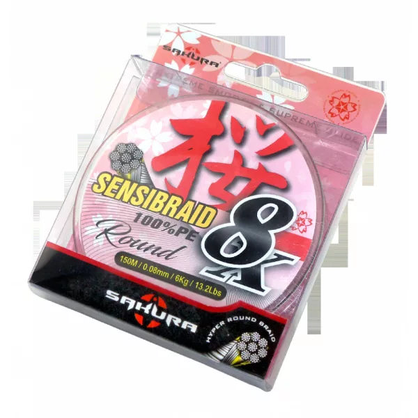 Sakura Sensibraid 8 pletena struna - Green 150 M - 0.15 Mm / 11Kg / 24.2Lbsr