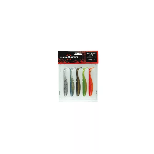 Sakura SLIT SHAD EVO 85 Gumihal Color Mix 85mm
