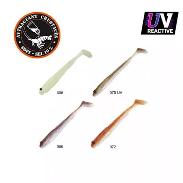 Sakura - GOBYGO 65 - 65MM - Clear Water Pack 2 (006 - 065 - 069 UV - 072) - Blister 7 komada - Gumeni mamac