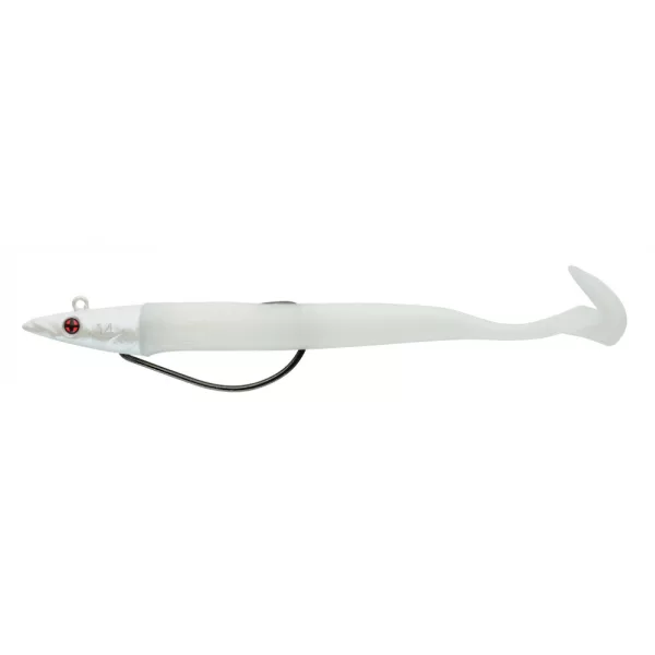 Sakura - SODIUM EEL 190 - 190MM - Jighead 35g - 077 (Pearl White) - Gumena varalica
