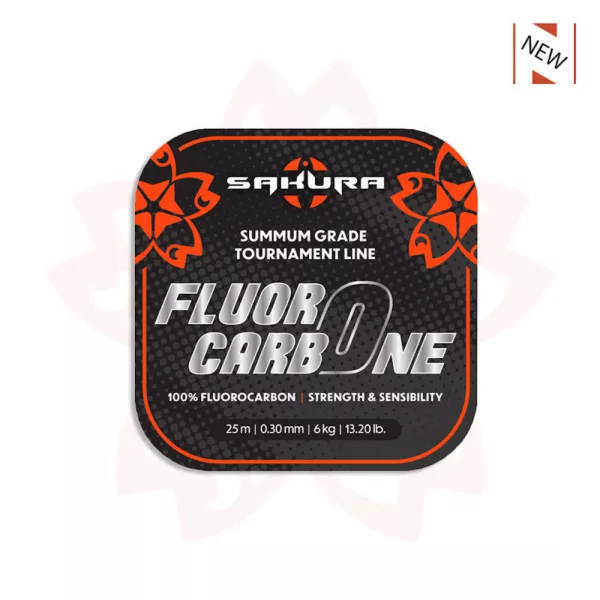 Sakura - FLUOROCARBONE - 25 M - 0.40 mm / 10,80 Kg - 23,7 Lb. - Predvez - Fluorocarbon