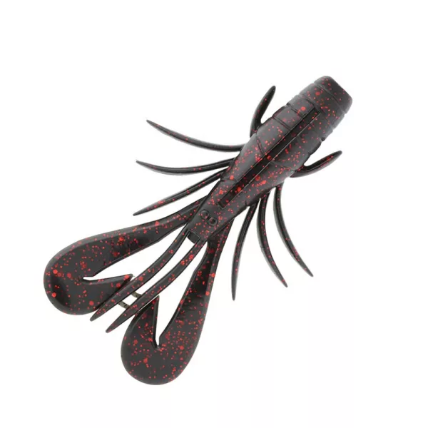 Sakura Zarigani Craw Soft Lure 78mm Plastični Rak 112 Black Red Glitter