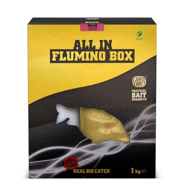 SBS All In Flumino Box Brusnica Set za mamčenje 1kg+500ml