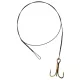 SERT - 7 STRAND TRACE WITH TREBLE HOOK - 60CM - 9KG - Predvez otporan na ugriz
