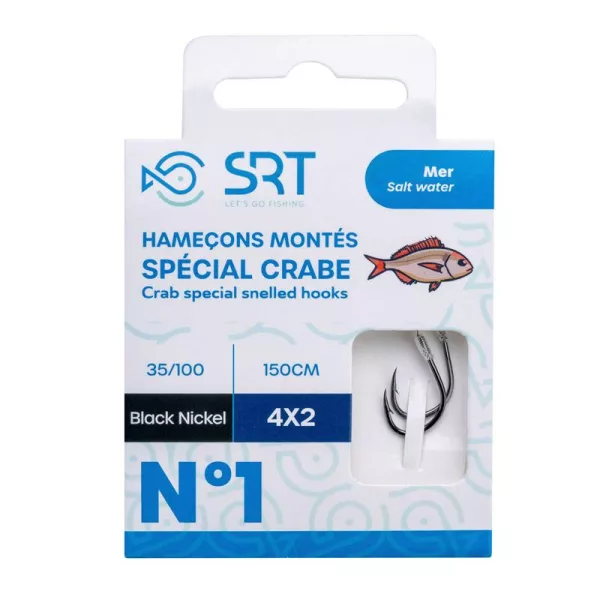 SRT Crab Rigged Special 0,30mm 150cm Monofil 2 Vezana Udica 4x2kom