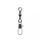 SERT - INTERLOCK SNAP + BARREL SWIVEL BLACK N°6 X8 - Okretna kopča