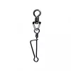 SERT - ITALIAN SWIVEL & SNAP LINK - BLACK N°2 X8 - Okretna kopča