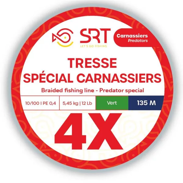 SRT 4x Mohazelena 0,14mm 270m Pletena Glavna Struna